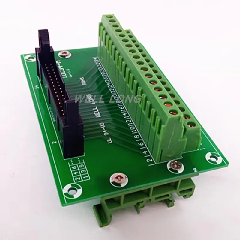 IDC34 2x17 контактов 0 1 дюйма Коммутационная плата с разъемом папа клеммная колодка