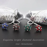 rhinestones sneaker charms colorful gems shoe charms fashion girl gift shoe decoration diy shoelaces buckles shoes accesories