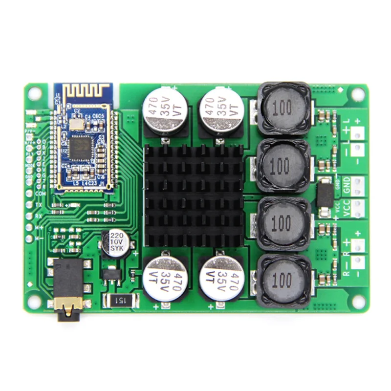

Bluetooth 5.0 Amplifier Board 2X50W Line-in Audio Input Support Serial Port Support Change Name Password(NO Password)