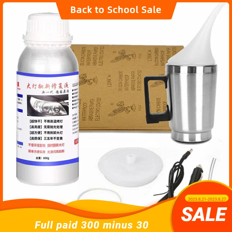 

Renovator Headlight Polisher Atomizing Cup Optical Headlight Cleaning Auto Headlights Teapot Headlights Repair of Car Headlight