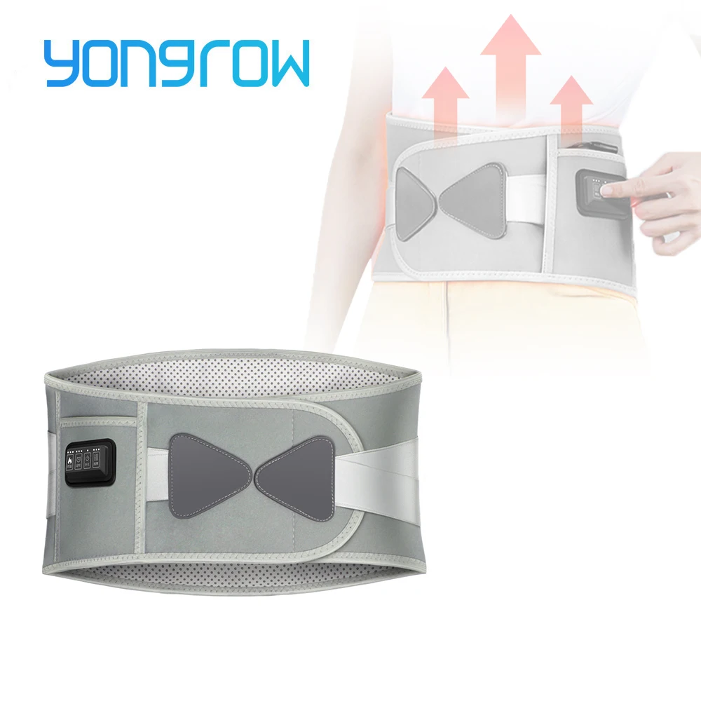 Yongrow Belly belt intelligent electric shock vibration heating abdominal massage belt hot compress moxibustion new product