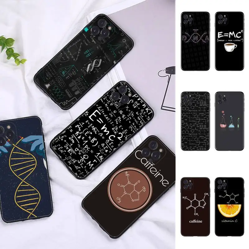 

Science Chemistry Caffeine Phone Case for iPhone 11 12 13 Mini Pro Max 8 7 6 6S Plus X 5 SE 2020 XR XS Funda Case