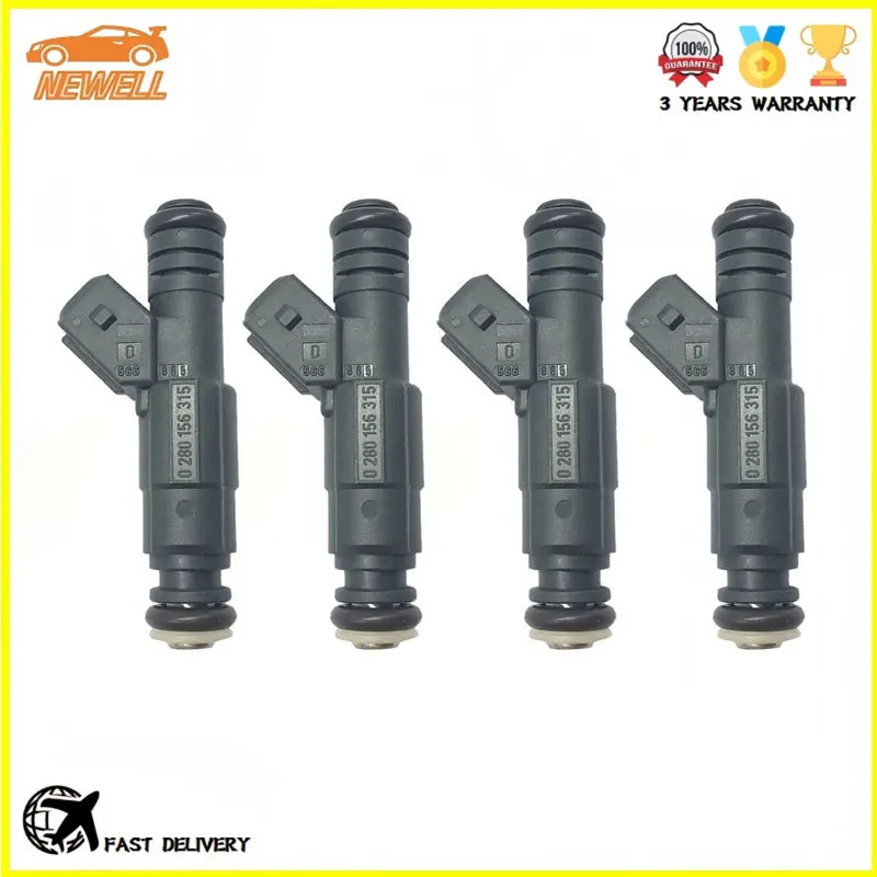 Фото 4 шт. 0280156315 Топливные форсунки для Geely Meiri Ster Drie Cilinder Youliou Xiali N3, высококачественные автозапчасти, топливные распылители двигателя №1
