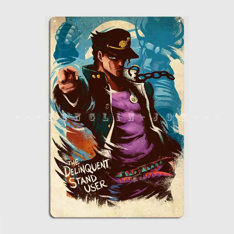 

Jotaro Metal Plaque Poster Club Kitchen Printing Plates Tin Sign Poster
