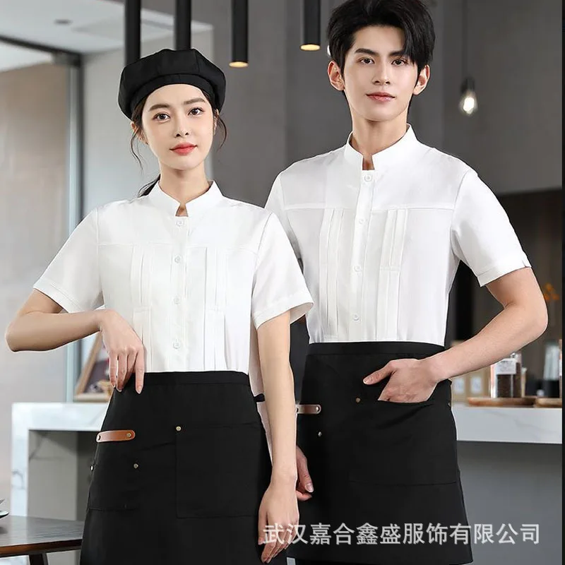 Рабочая одежда в западном стиле для ресторана летние комбинезоны с коротким