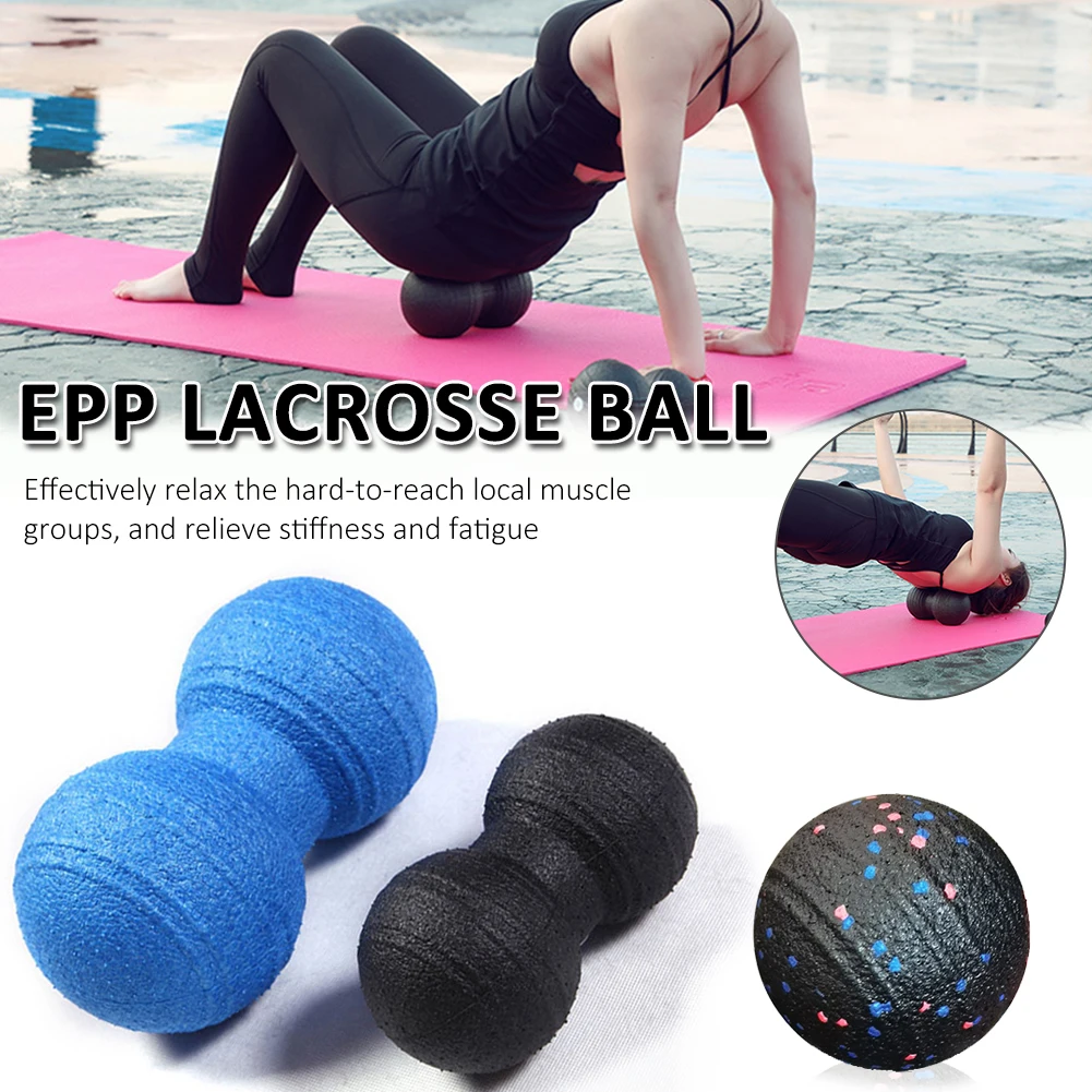 

EPP Yoga Lacrosse Ball Peanut Massage Ball Fatigue Pain Relief Yoga Roller Deep Tissue Massage Body Fascia Roller Gym Fitness