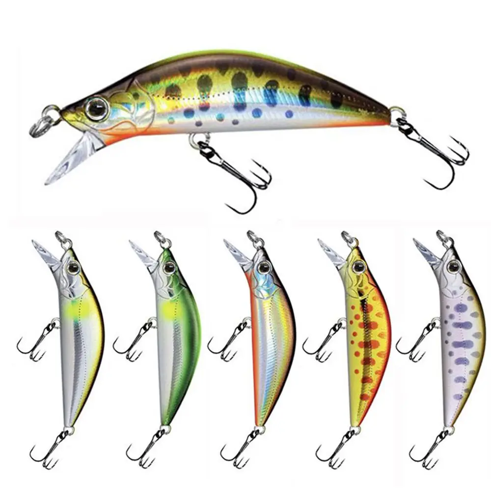 

2pcs Japan Design Outdoor Crankbaits Tackle Fish Hooks Minnow Lures Sinking Minnow Baits Winter Fishing