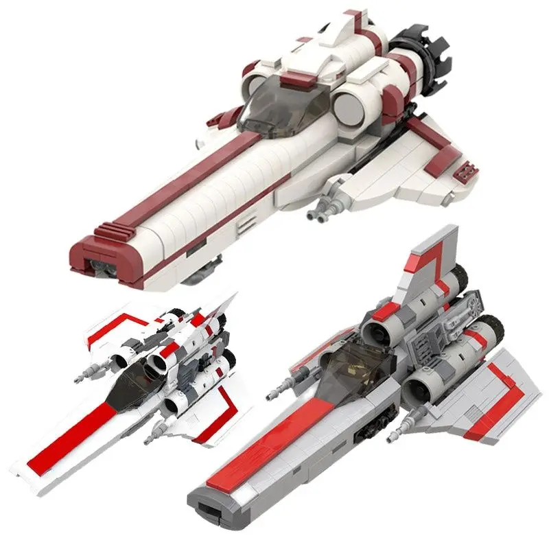 MOC, колониальные флаконы MKII/MKI, подходят для высокотехнологичных строительных блоков серии Space Wars, образовательные блоки Battlestaral, детская игрушка, 560 шт.