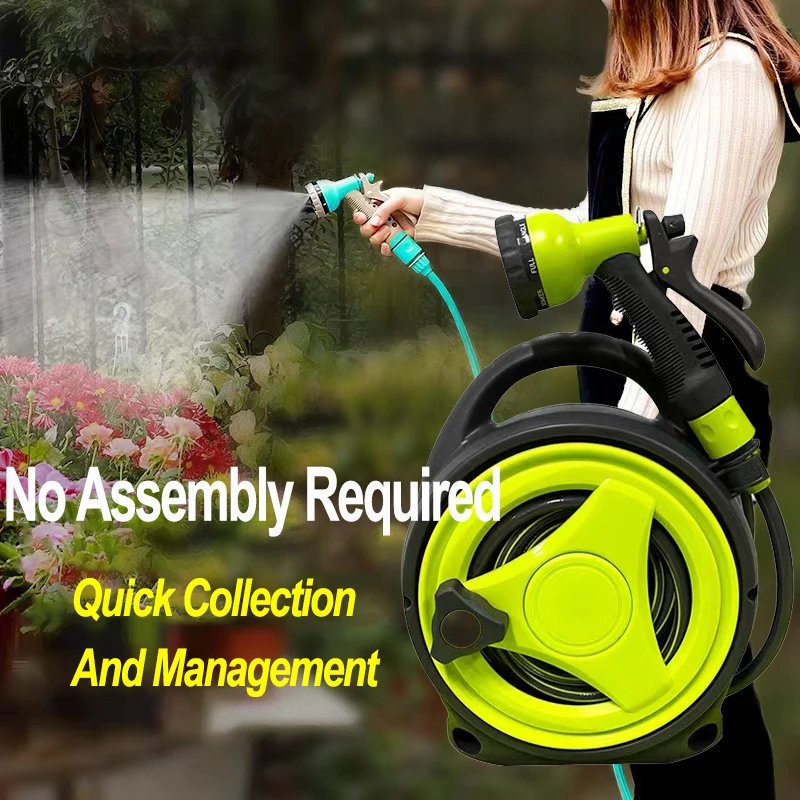 Портативный выдвижной шланг-катушка для полива садовых культур