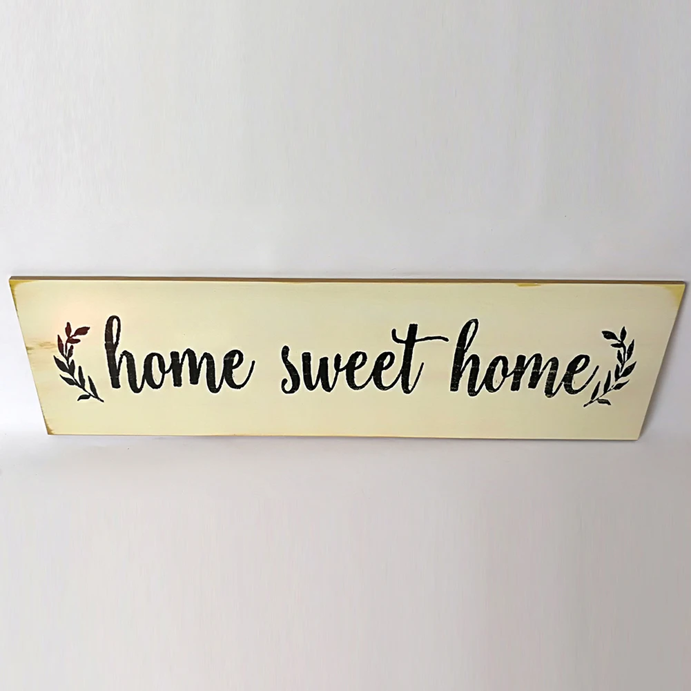 

Настенный подарок на новоселье домашний декор дверь практичный буквенный узор деревенский прямоугольник Сделай Сам прочный деревянный знак