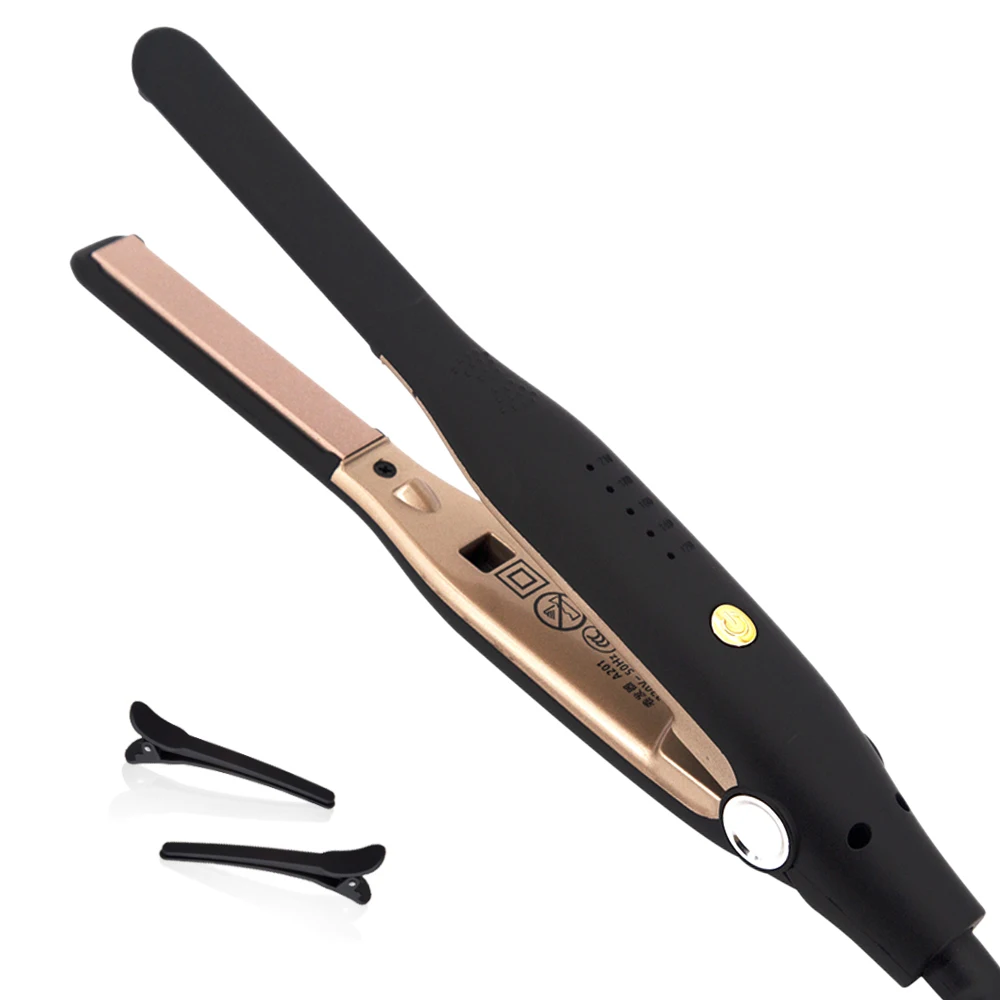 Flat Iron Beard Styler For Men Short Hair Straightening Irons Fast Heating 100-240v Dual Voltage