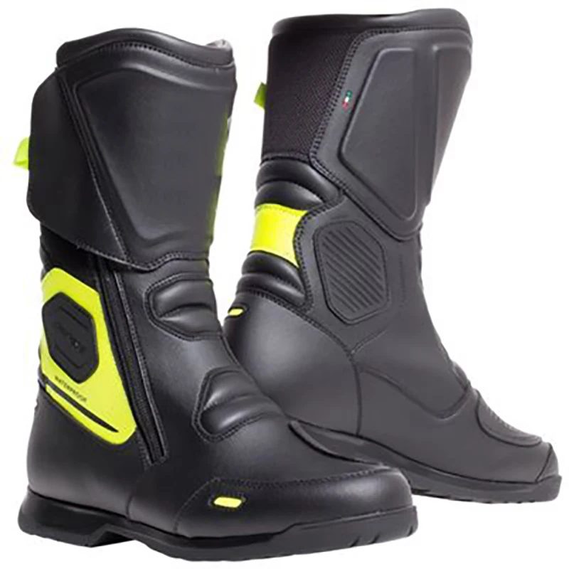 

Chinese Dain ese X-Toure Microfiber Leather Road Riding Boots Motorcycle Motorbike Men Anti Crash Mid Calf High Moto Botas Shoes