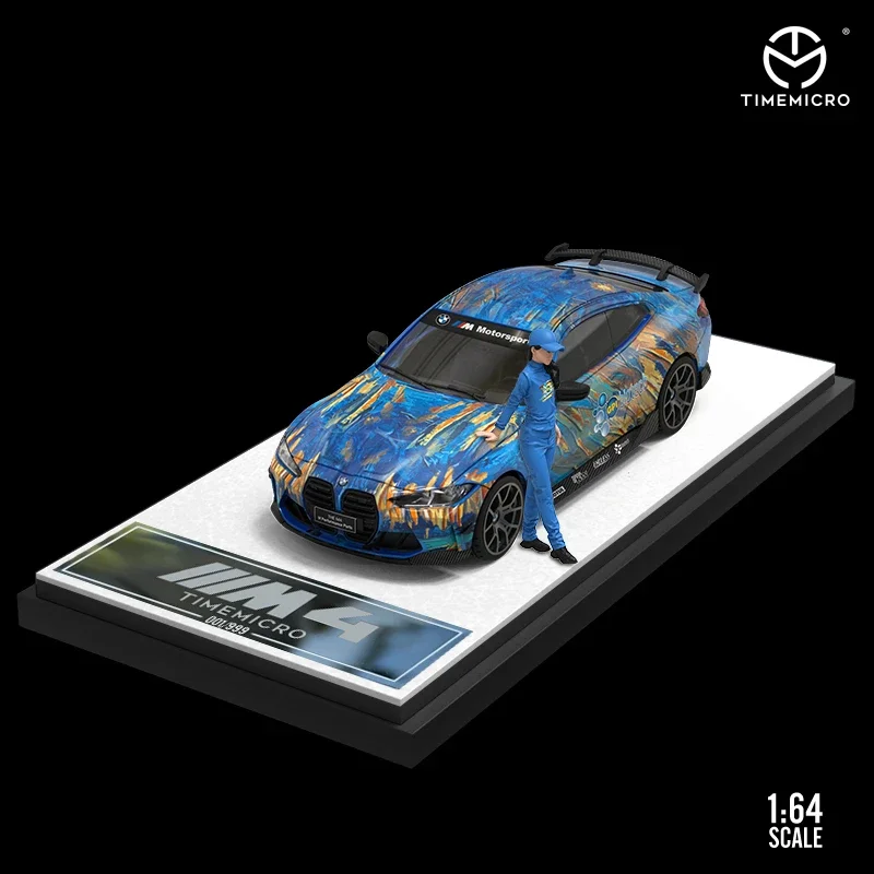 TimeMirco TM 1:64 M4 STR Racing Art Синяя/Фиолетовая модель автомобиля