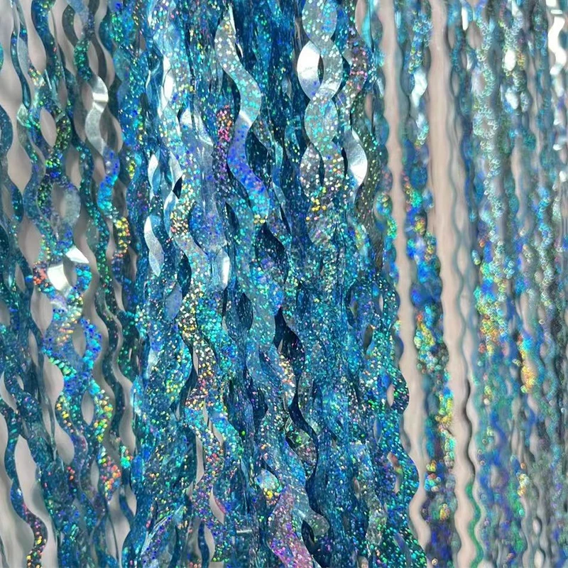 Лазерная занавеска с бахромой 1 м * 2