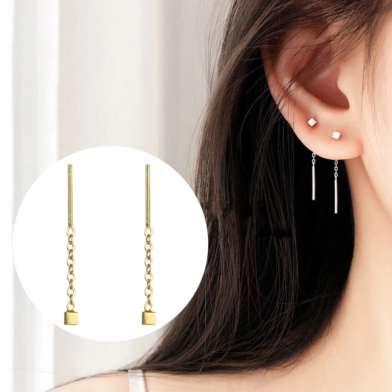 

Elegant Tassel Dangle Earrings For Women Grils Classic Trendy Simple Korean Fashion Tassel Drop Earring Fashion Jewerly Gifts