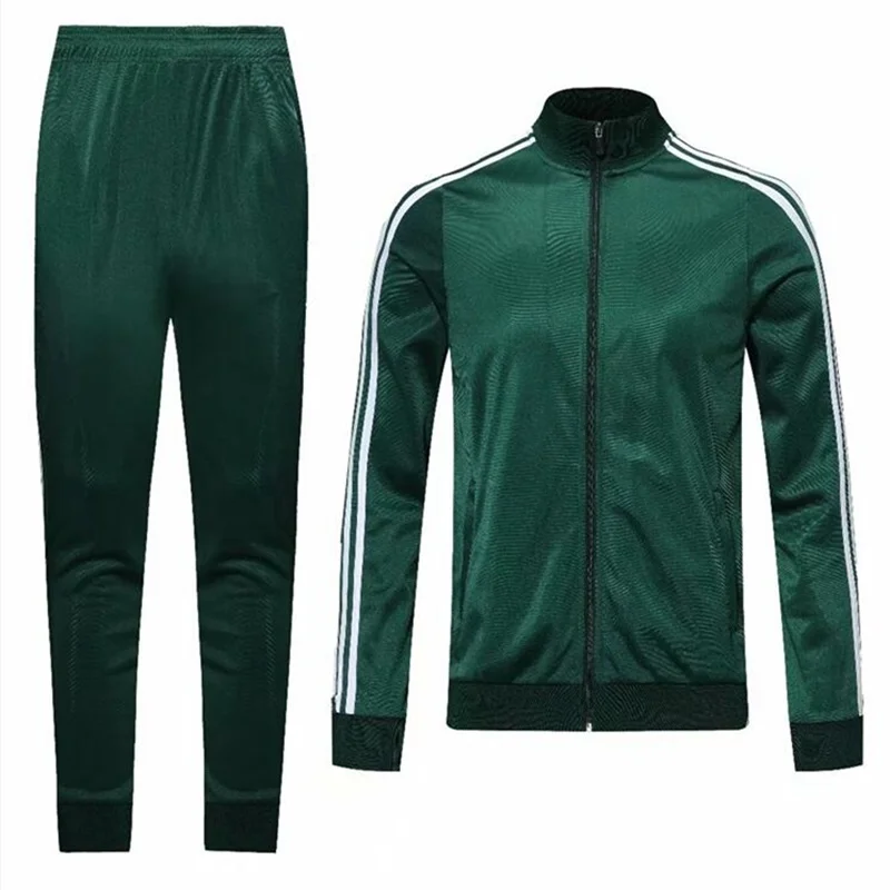 

New Tracksuit Men Sportswear New Autumn Striped Zip Jacket + Pants Set Sweatsuit Mens Womens Sportin Trainin Sweat Suits 5XL