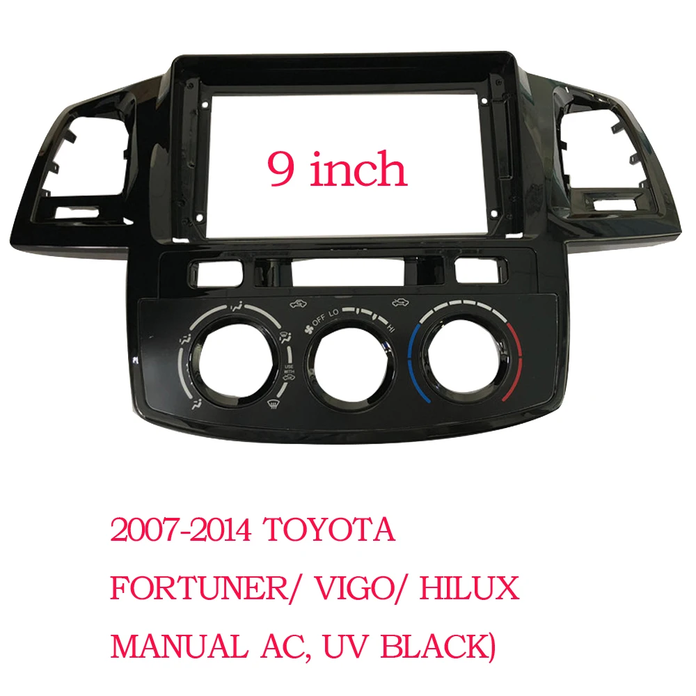 9-дюймовая Автомобильная панель BYNCG для Toyota Fortuner Hilux 2005-2014 двойная Din облицовка