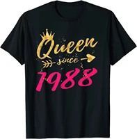 30th birthday gifts shirts for women queen since 1988