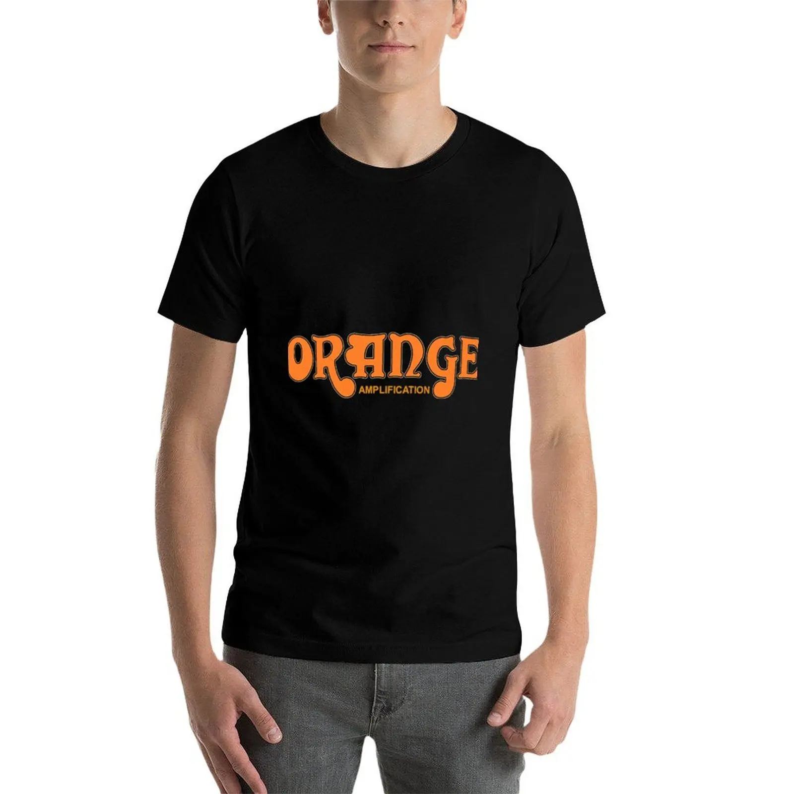 Фото Футболка Orange Amps больших размеров в уличном стиле №4