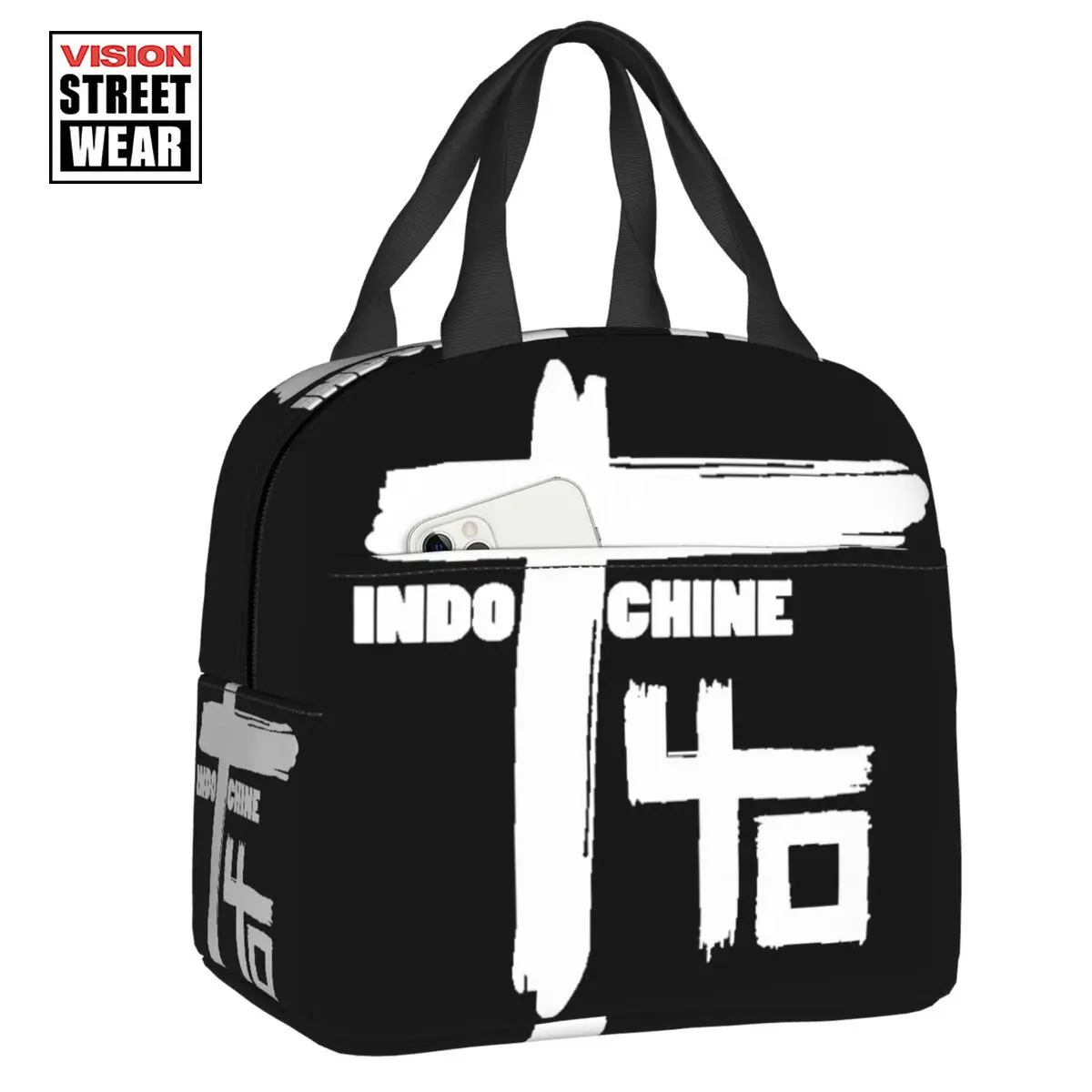 

Indochine Thermal Insulated Lunch Bags Pop Rock And New Wave Resuable Lunch Tote For Outdoor Picnic Multifunction Food Box