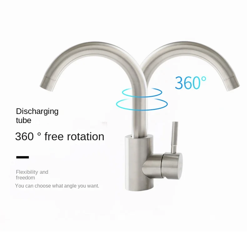 

Bathroom Faucet Cold Hot Water Mixer Crane Tap Sprayer Stream Rotation Sink Tapware Wash for Kitchen 360 Degree Rotation