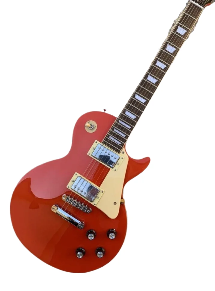 В наличии Гитара на заказ корпус и гриф из красного дерева с ладовым бинтом Top G Les