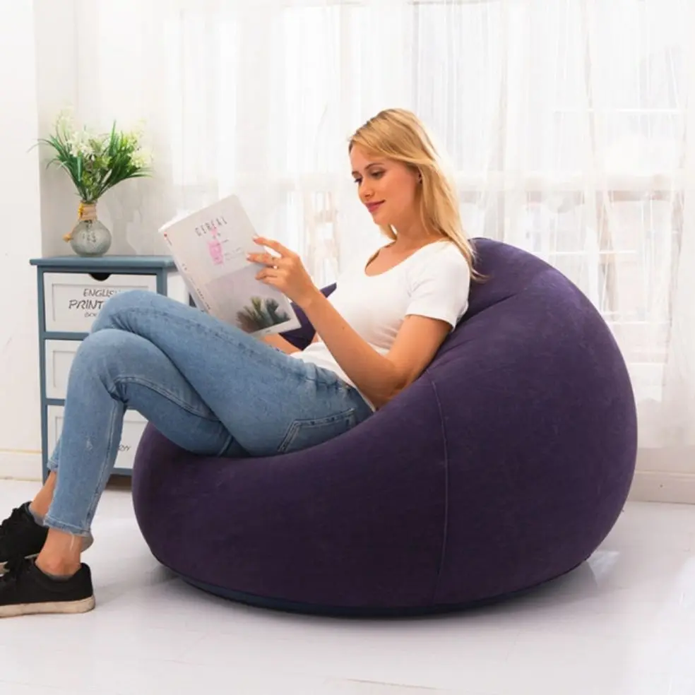 Lounger Seat Bean Bag Sofas Pouf Puff Couch For Living Room 
