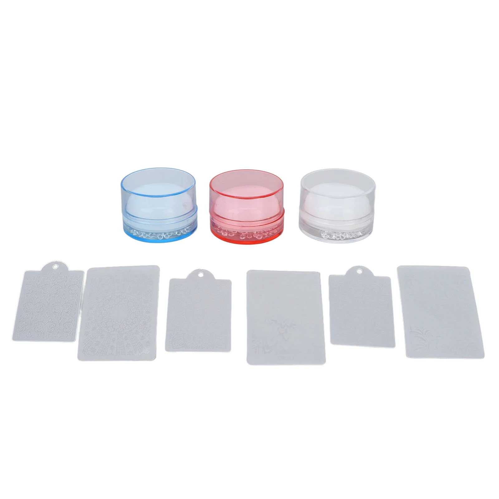 

Nail Art Stamper Kit Professional Home Nail Salon Silicone Rhinestone Nail Stampers with Stamping Plate