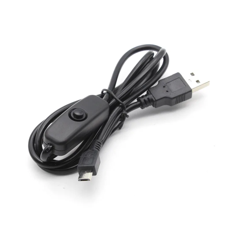 

USB To DC Cable 5V 2.5A Micro USB Cable Charger AC Power Supply for Raspberry Pi 4 4B 5V 3A Type C with Switch
