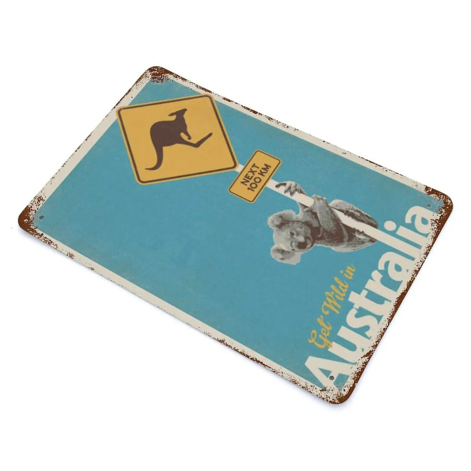 Винтажный Ретро-знак с изображением Австралии Океании геометрической зоны