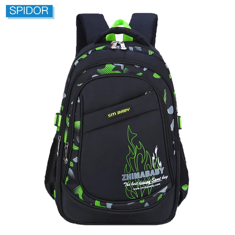 SPIDOR Student backpack for boys and girls waterproof and lightweight student school bag 6-12 years old backpack