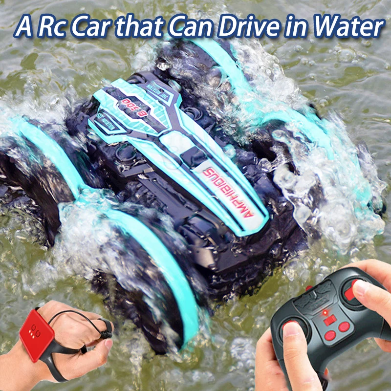

Полноприводный Радиоуправляемый автомобиль-амфибия, игрушечный автомобиль, лодка с дистанционным управлением, дрифт-машина, Радиоуправля...