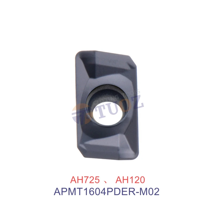 

100% Original APMT1604PDER-M02 AH725 AH120 APMT 1604 PDER -M02 APMT1604 Carbide Insert CNC Cutting Tool Milling Blade