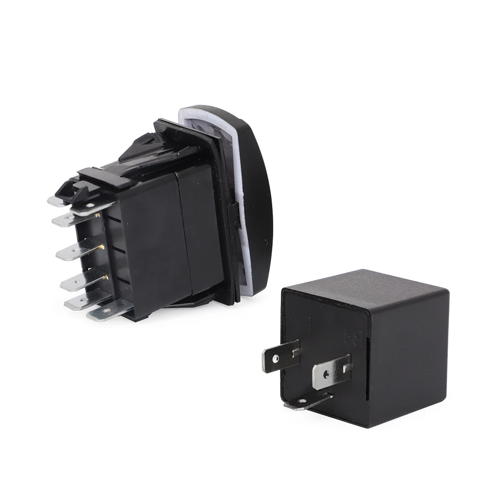 

High Quality Rocker Switch Kit 1 Set ATV UTV Adjustable Car Accessories LEDs Blinker Motorcycle Relay Relay Cart