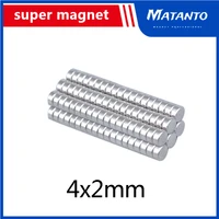 200pcs 4x2 mm permanent small round magnet 4x2mm neodymium magnet dia 42mm mini strong magnetic magnets