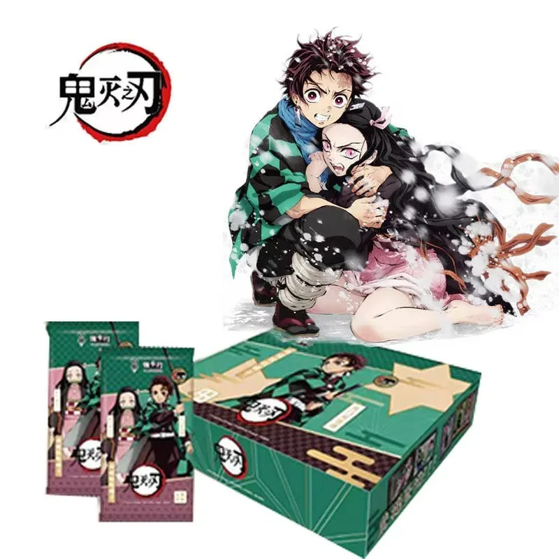 Оптовая продажа 48 коробок Demon Slayer wave 1 коробка Booster коллекционные карты