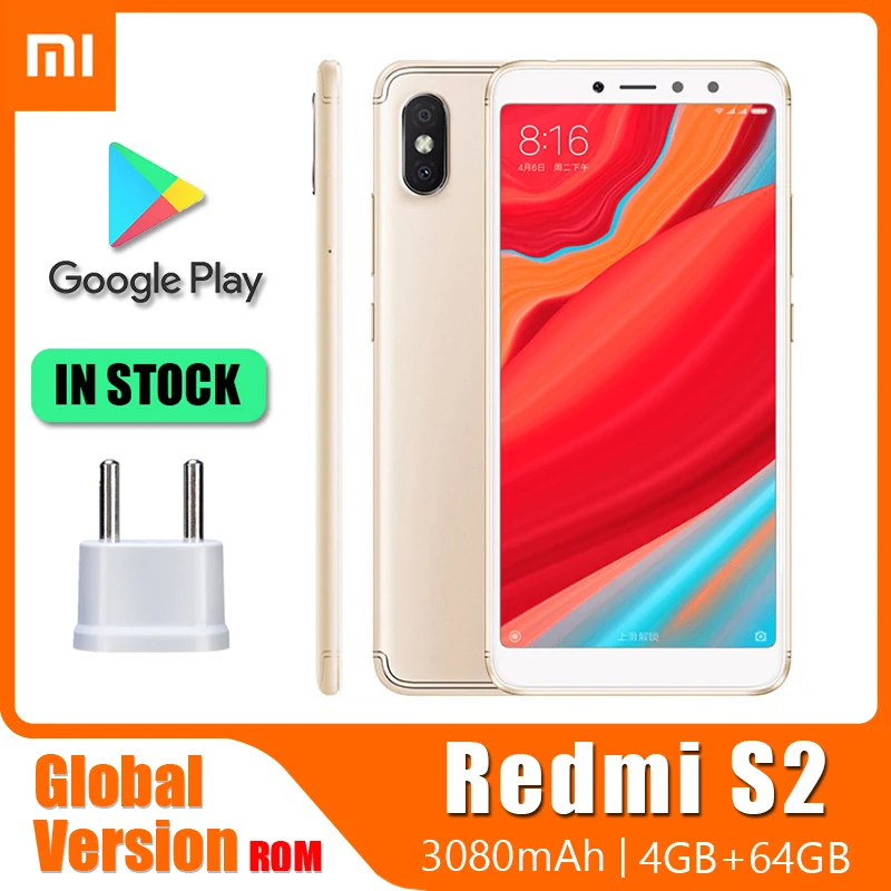 

Смартфон Xiaomi Redmi S2 / Redmi Y2, 4 + 64 ГБ, 16 Мп, 5,99 дюйма, 3080 мА · ч, Snapdragon 625, Android