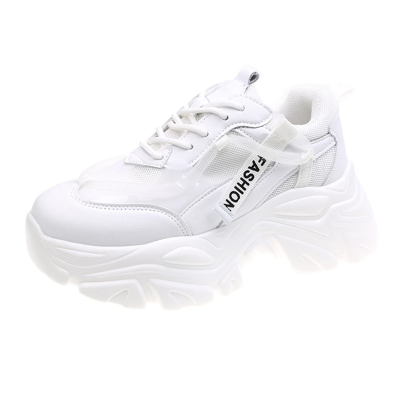 

Женские кроссовки на платформе, дышащие повседневные уличные кроссовки на толстой вулканизированной подошве, новинка весны 2022