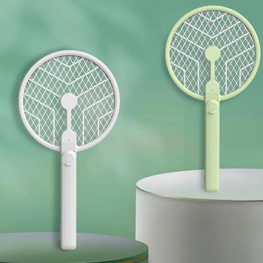 

3000V Fly Swatters USB Electric Shock Mosquito Lamp Bug Trap Flies Electric Trap Household Swatter Mosquito Insect Racket R C2W8