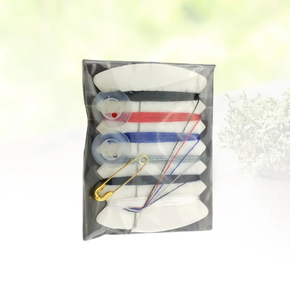 

100 Packs Sewing Sewing Thread Portable Multifunctional Sewing Thread Embroidery Cross Tools (Button Random