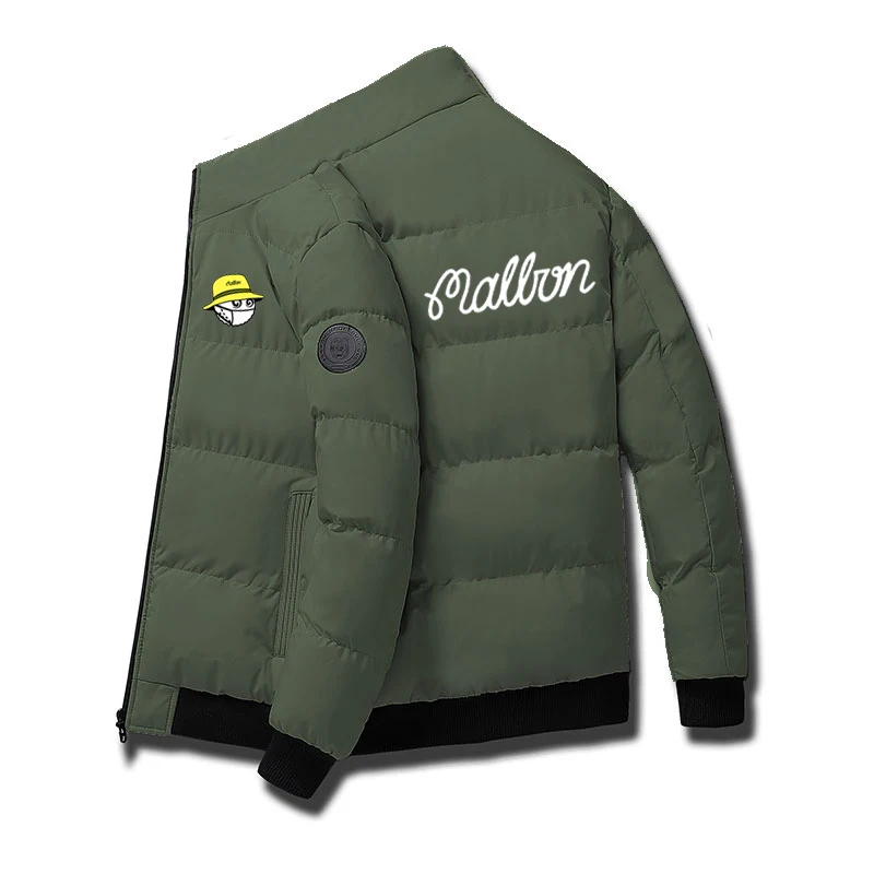 

Malbon Golf Coat Winter Down Jacket Men's Parka Thick Thermal Coat Men's Stand Collar Jacket Men's Fashion Street Jacket