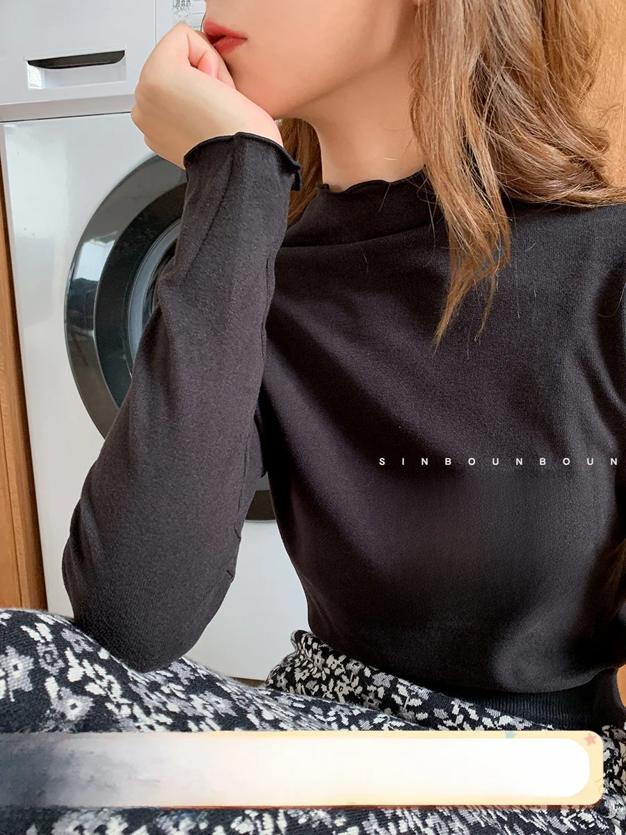 Бюстгальтер Xinhelp на осень и зиму с полувысоким воротником кружевной длинными