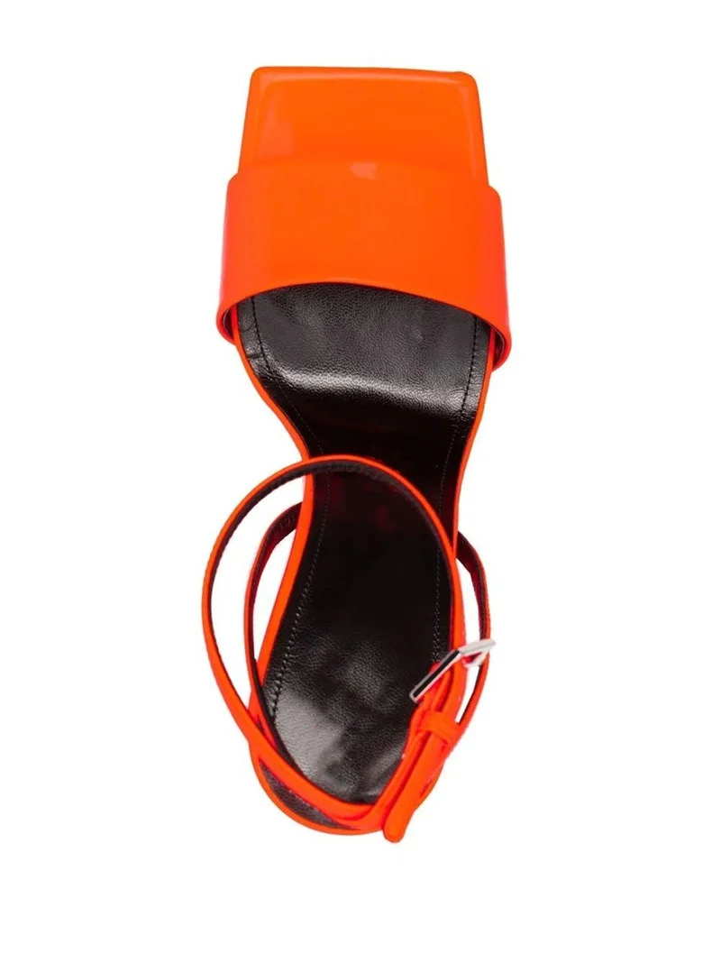 2023 Summer New Peep Toe Shoes For Women Crude Heel Square Toe Buckle Female Sandals Non-Slip Strange Heels Sexy Ladies Footwear