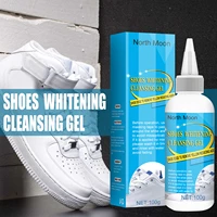 100ml white shoes cleaner whitening cleansing gel for shoe brush shoe sneakers shoes cleaning with making tape cleaning tool