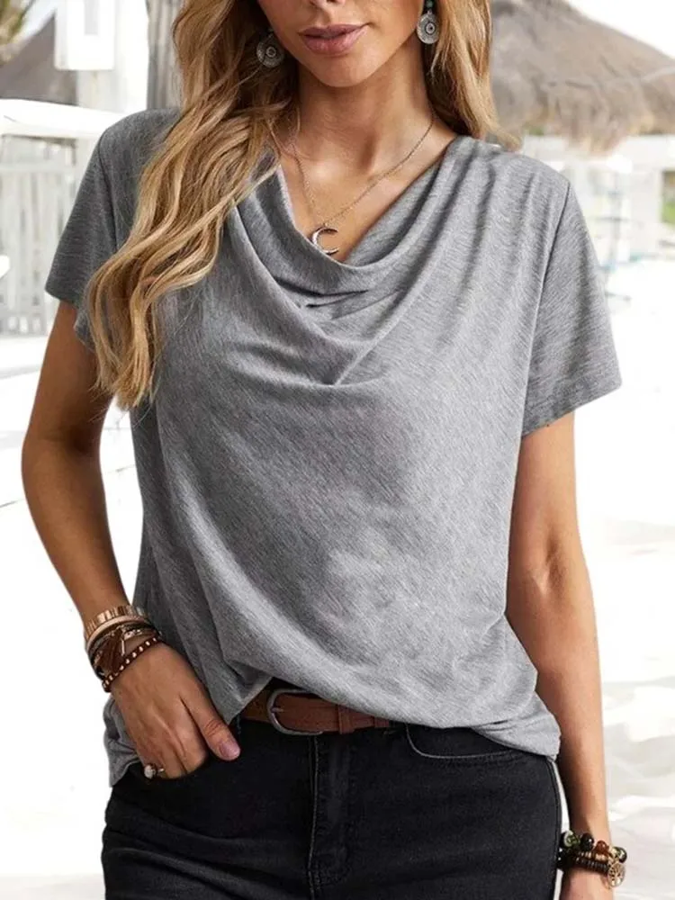 

Женская футболка с коротким рукавом, свободного покроя