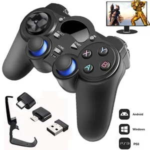 2 4 g controller gamepad android wireless joystick joypad with otg converter for ps3smart phone for tablet pc smart tv box free global shipping