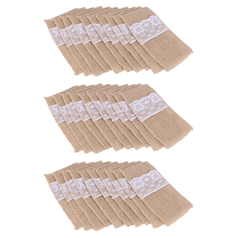 

Набор столовых приборов из натурального джута, 21 х11 см, 150 шт.