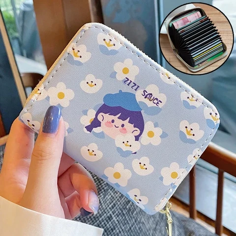 Модный милый кошелек Wonder Bags для женщин, бумажник с монетницей в эстетическом стиле, кредитница в Корейском стиле, для путешествий, для девочек-подростков