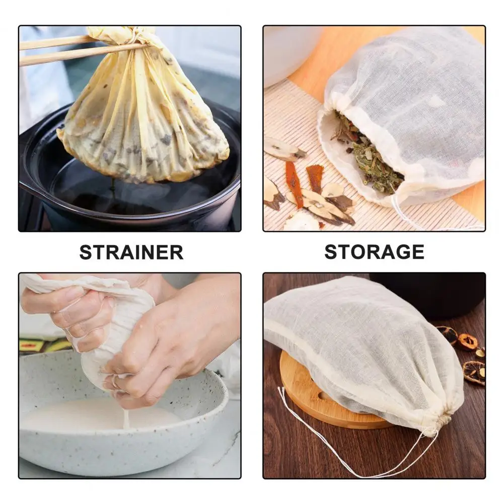 

Nut Filter Bag Practical Convenient Tear Resistant Durable No Odor Coffee Drainer Bag for Kitchen Filter Bag Filter Bag