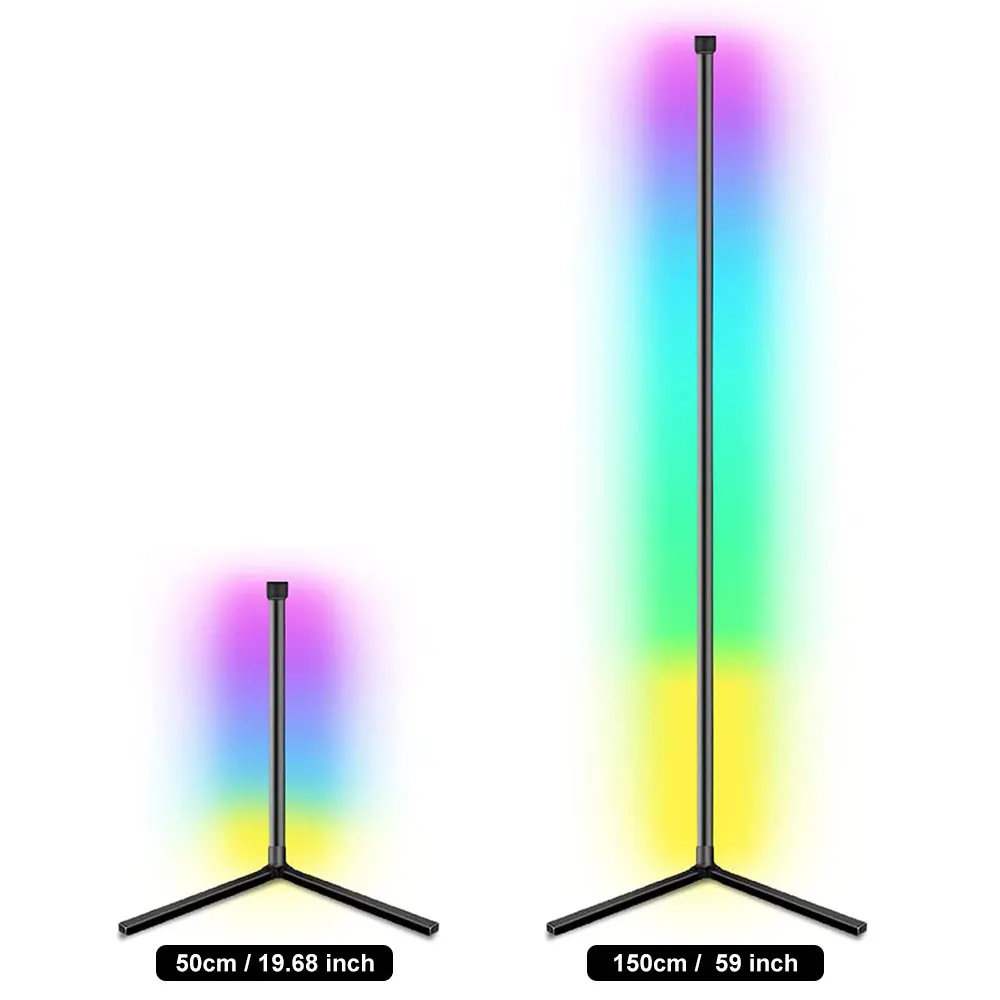 Smart Floor Lamps Sunset Lamp Indoor Neon RGB Atmosphere Nordic Light Modern Stand Lighting Bedside Bedroom Art Minimalist Decor | Лампы и